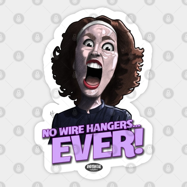 Joan Crawford Sticker by AndysocialIndustries